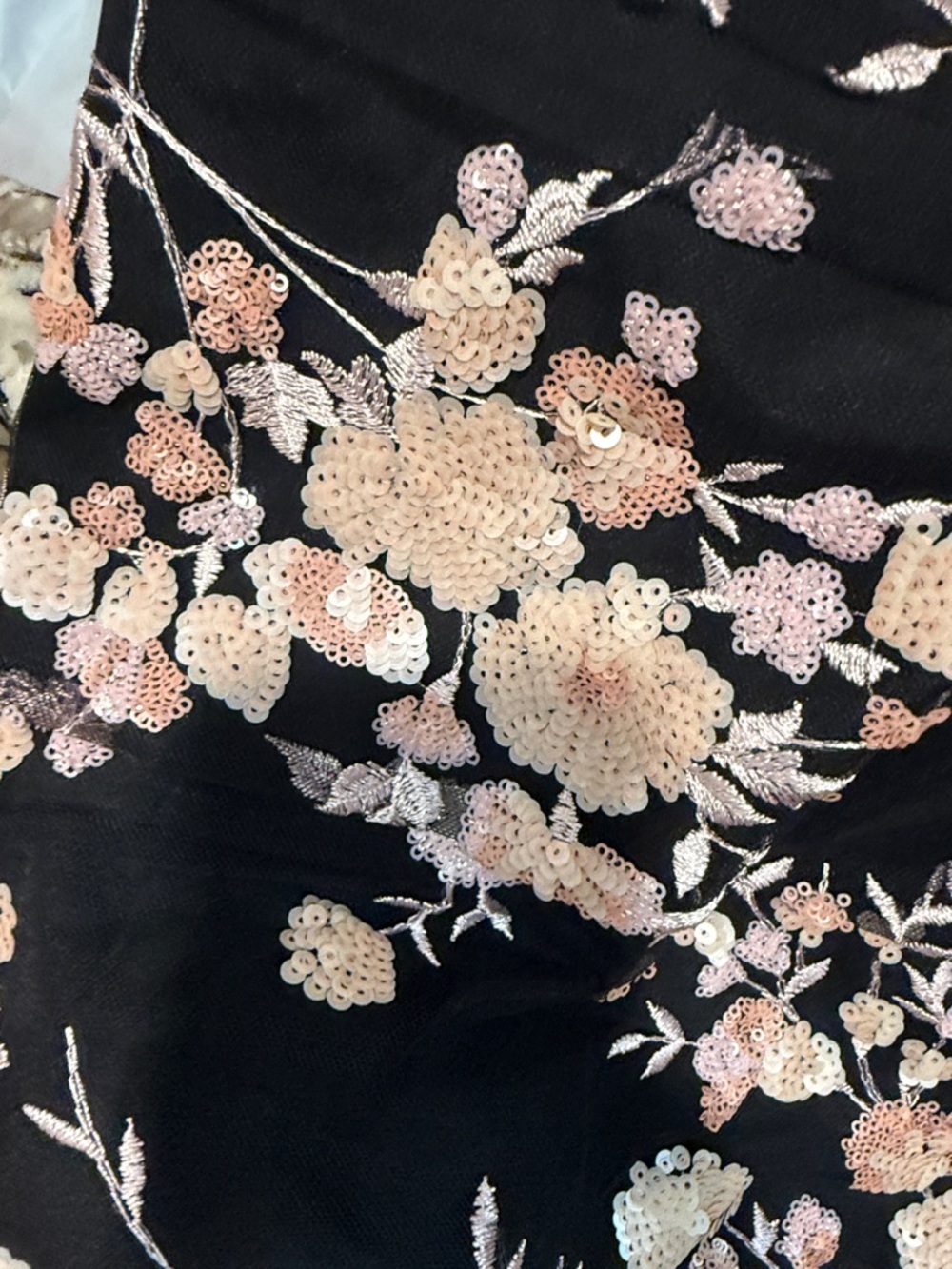 Self-Portrait Black Floral Off-Shoulder Mini Dress - Picture 10 of 10